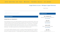 Desktop Screenshot of district10lions.org
