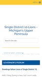 Mobile Screenshot of district10lions.org